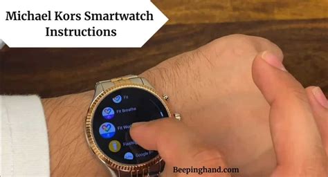 michael kors smartwatch app|michael kors smart watch instructions.